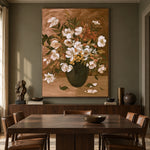 A Bouquet of Cream - interior setting 8 - expressive contemporary art painting