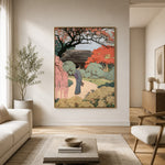 A Garden Between Seasons - interior setting 3 - expressive contemporary art painting