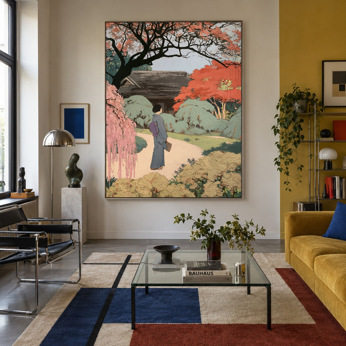 A Garden Between Seasons - interior setting 5 - expressive contemporary art painting