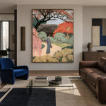 A Garden Between Seasons - interior setting 7 - expressive contemporary art painting