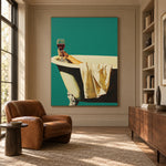 A Glass of Quiet - interior setting 4 - expressive contemporary art painting