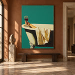 A Glass of Quiet - interior setting 6 - expressive contemporary art painting