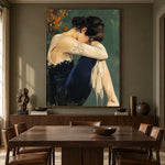 A Pause Beneath Autumn - interior setting 8 - expressive contemporary art painting