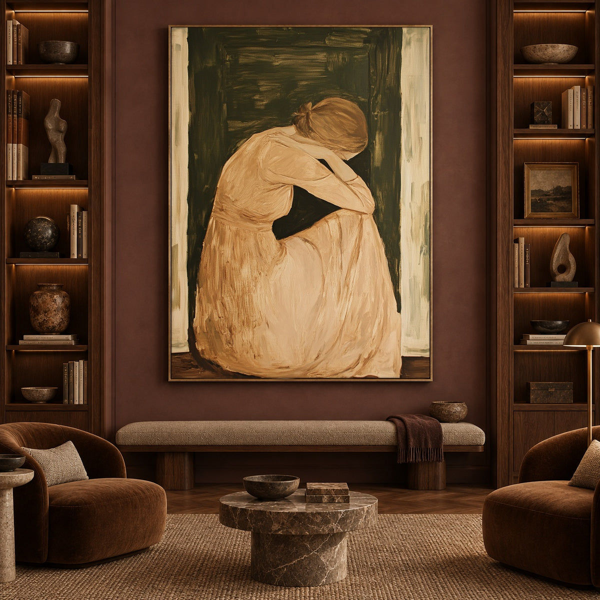 A Place Within - interior setting 3 - expressive contemporary art painting
