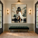 A Story by Water - interior setting 6 - expressive contemporary art painting
