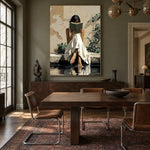 A Story by Water - interior setting 7 - expressive contemporary art painting