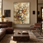 A Thousand Soft Petals - interior setting 4 - expressive contemporary art painting