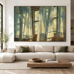 A Window Breathing Light - front view hero - expressive contemporary art painting