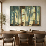 A Window Breathing Light - interior setting 03 - expressive contemporary art painting
