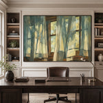 A Window Breathing Light - interior setting 05 - expressive contemporary art painting