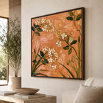 Apricot Blossom Song - oblique view - expressive contemporary art painting