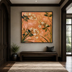 Apricot Blossom Song - interior setting 8 - expressive contemporary art painting