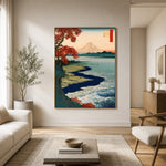 Autumn Water Toward Fuji - interior setting 3 - expressive contemporary art painting