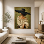 Beneath the Wide Brim - interior setting 7 - expressive contemporary art painting