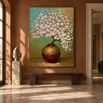 Blossom Cloud in Bronze - interior setting 7 - expressive contemporary art painting