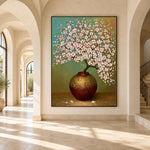 Blossom Cloud in Bronze - interior setting 8 - expressive contemporary art painting