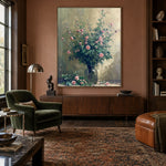 Blush in a Glass - interior setting 5 - expressive contemporary art painting