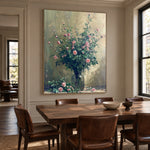 Blush in a Glass - interior setting 7 - expressive contemporary art painting