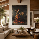 Chestnut Under Copper Skies - front-view living-room hero - expressive contemporary art painting