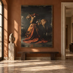 Chestnut Under Copper Skies - interior setting 6 - expressive contemporary art painting