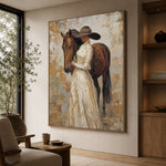 Close to Chestnut - oblique view - expressive contemporary art painting