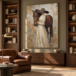 Close to Chestnut - interior setting 4 - expressive contemporary art painting