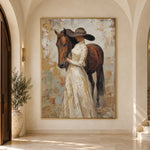 Close to Chestnut - interior setting 7 - expressive contemporary art painting