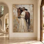 Close to Chestnut - interior setting 8 - expressive contemporary art painting