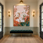 Coral Garden Refrain - interior setting 7 - expressive contemporary art painting