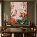 Coral Garden Refrain - interior setting 8 - expressive contemporary art painting