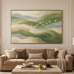 Currents of Quiet Flight - front view hero - expressive contemporary art painting