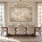 Drifting Into Gentle Light - interior setting 04 - expressive contemporary art painting