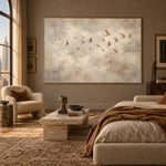 Drifting Into Gentle Light - interior setting 05 - expressive contemporary art painting