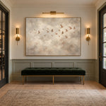 Drifting Into Gentle Light - interior setting 06 - expressive contemporary art painting