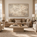 Drifting Into Gentle Light - interior setting 08 - expressive contemporary art painting
