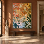 Garden of Restless Lines - interior setting 8 - expressive contemporary art painting