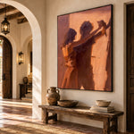 Held in the Waltz - oblique view - expressive contemporary art painting