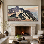 High Country Stillness - interior setting 4 - expressive contemporary art painting