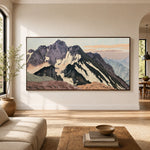 High Country Stillness - interior setting 5 - expressive contemporary art painting
