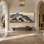 High Country Stillness - interior setting 7 - expressive contemporary art painting