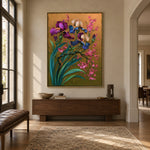 Iris in Amber Air - interior setting 8 - expressive contemporary art painting