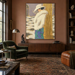 Ivory by the Colonnade - interior setting 6 - expressive contemporary art painting