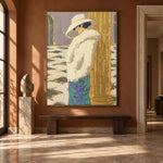 Ivory by the Colonnade - interior setting 8 - expressive contemporary art painting