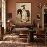 Ivory Ribbon Companion - interior setting 4 - expressive contemporary art painting