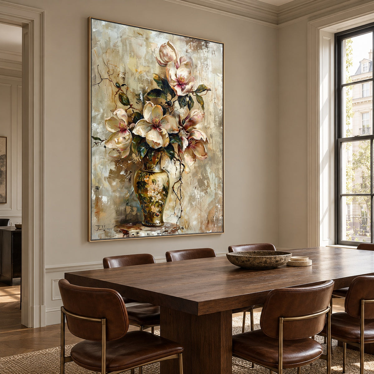 Magnolia Keepsake - interior setting 6 - expressive contemporary art painting