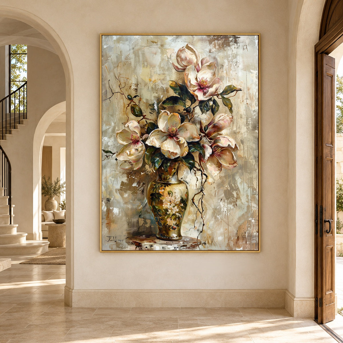 Magnolia Keepsake - interior setting 8 - expressive contemporary art painting