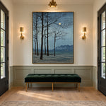 Moon Beyond Bare Branches - interior setting 7 - expressive contemporary art painting