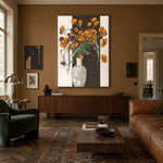Orange Blossom Nocturne - interior setting 4 - expressive contemporary art painting