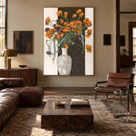 Orange Blossom Nocturne - interior setting 8 - expressive contemporary art painting