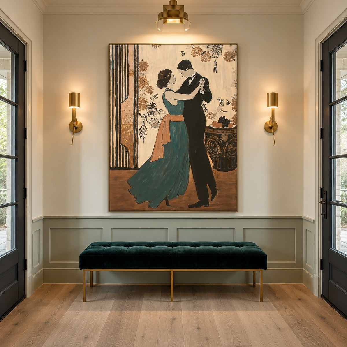 Our Last Tango Tonight - interior setting 6 - expressive contemporary art painting
